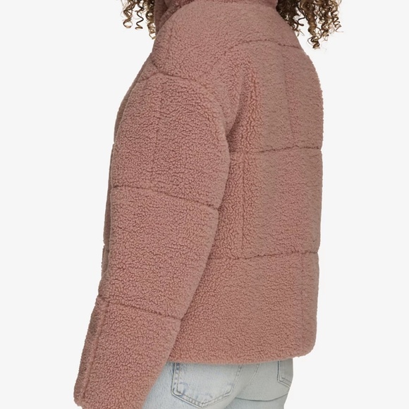 Levi's Quilted Faux Fur Short Teddy Jacket, size M - Picture 3 of 16